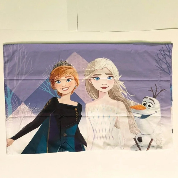 Disney Frozen 2  Pillow Case Standard Size 20" x 30" 1 Piece Pillowcase - Picture 1 of 12